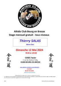 Stage Mensuel Dimanche 12 Mai 2024 Thierry SALAS 4D @ COSEC FAVIER